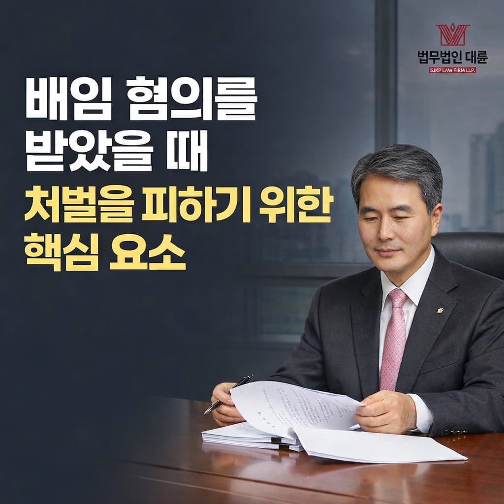 배임죄처벌 | 배임 혐의를 받았을 때 처벌을 피하기 위한 핵심 요소