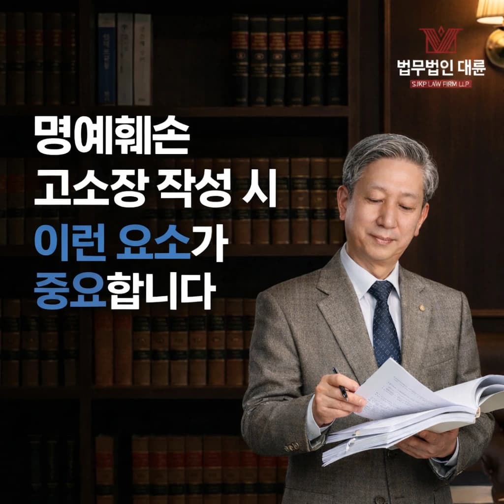 명예훼손고소장 | 명예훼손 고소장 작성 시 이런 요소가 중요합니다