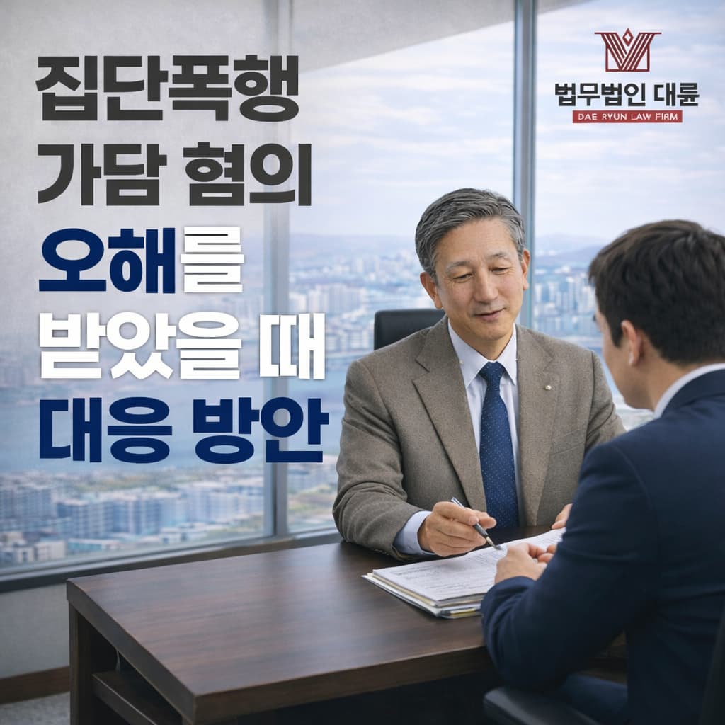 집단폭행 | 집단폭행 가담 혐의 오해를 받았을 때 대응 방안